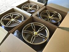 Ferrari 458 Speciale Aperta OEM 20” Forged Wheel Set in Gold- Brand New in Box picture