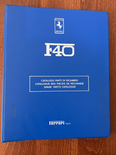 1987-92 Ferrari F40 Spare Parts Catalogue Manual Handbook — Cat. 650/91 — picture