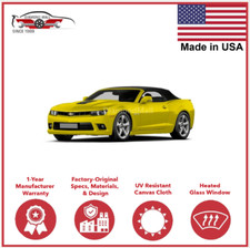 Fits Chevrolet Camaro 2011-2015 Convertible Top & Heated Glass Window Twillfast picture