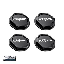 4 x Rotiform LAS-R/BUC-M Wheel Center Cap Assembly Matte Black 33411-15BD picture