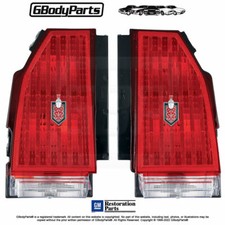 81* 1983-86 Monte Carlo SS Tail Light Backup Lamp Lens Assembly 2 metal Emblems picture