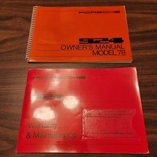 Original 1978 Porsche  924 Owners Manual and Warranty and Maintenance Manual NOS picture