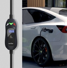 MUSTART Level 1& 2 TESLA EV Charger | 16A | NEMA 5-15&NEMA 6-20 | 25FT picture