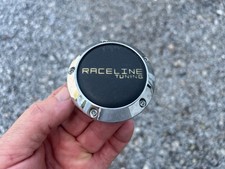 RACELINE TUNING CUSTOM WHEEL CENTER CAP CHROME & BLACK FINISH 7125-CAP C817-1 picture
