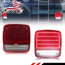 2X Red LED Rear Tail Brake Light For 85-95 Chevy G20 G30 & GMC G1500 G2500 G3500 picture