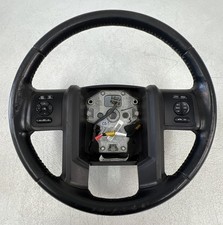 11-16 Ford F-250 F-350 Lariat Black Leather Steering Wheel Radio Control OEM picture