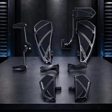 Fit Harley Touring FLHX FLHR 2014-2025/Front Rear Phantom Floorboards Install picture