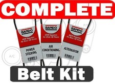 BANDO Set of 3 Belts P-Steering Compressor Alternator For Kia Soul 2.0 2010-2012 picture