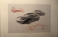Ferrari 550 Maranello #2033/3000 Factory Car Poster Extremely Rare Own It picture