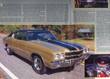 1970 CHEVROLET CHEVELLE SS 454 HARDTOP 2 pg COLOR Article picture