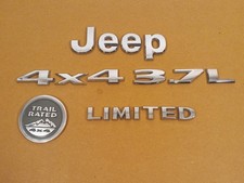 RARE Jeep Liberty 4x4 Rear Liftgate Emblem Logo Badge Nameplate OEM USED picture