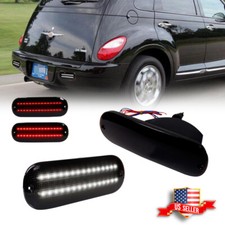 2x Euro Smoked Backup Reverse LED Tail Brake Light for 01-05 Chrysler PT Cruiser picture