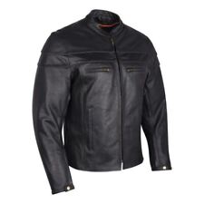 Men's Premium Leather Motorcycle Jacket W/Vents Biker Apparel by Vance Leather picture