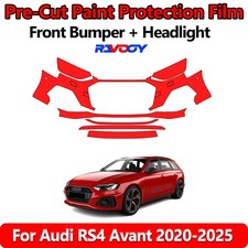 8.5Mil PreCut Front Bumper PPF Kit Film For Audi RS4 Avant 2020-2025 picture