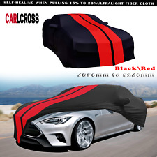 Red/Black Indoor Car Cover Stain Stretch Dustproof For Tesla Model S picture