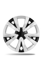 Paanlok 16 Inch Two-Tone Black & Silver Hubcaps for 2016-2026 Honda Civic LX picture