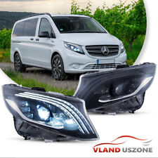 For Mercedes Benz Metris/Vito 2016-2023 LED Headlights Blue w/Startup Sequential picture