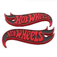 3D Metal Red Black Hot Wheels Fender Lid Hood Badge Hotwheels Decal Emblem picture