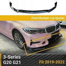 For 2019-22 BMW 3 Series Base G20 G21 G28 Gloss Black Front Bumper Lip Splitters picture