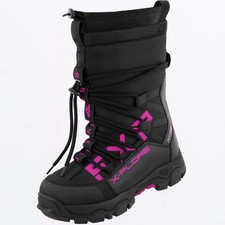 FXR Adult's X-Plore Short Snowmobile Boots Black/Fuchsia Size 7M/ 9W picture