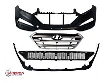 For 2016 2017 2018 Hyundai Tucson Complete Front Bumper Grill Skid Plate 4 PCS picture