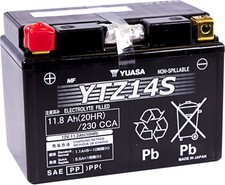 Yuasa YTZ14S Factory Activated AGM Maintenance Free Battery 12V 230 CCA picture