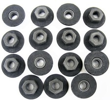 TOYOTA 8mm Nuts- M8-1.25 Thread- 13mm Hex- 24mm Spinning Washer- 15 nuts- #189 picture