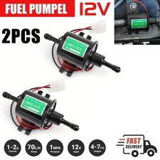 2 Packs 12V Electric Fuel Pump HEP-02A Universal Inline Low Pressure Gas Diesel picture