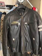 Italian Made Moto Guzzi Men's Leather Jacket like new XXL paid $950 new picture