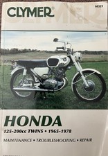 Clymer Shop Service Repair Manual for Honda 125-200cc Twins 1965-1978 CB CD SL picture