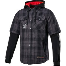 Alpinestars MO.ST.EQ Tartan Long Sleeve Shirt - Tar Gray/Black picture