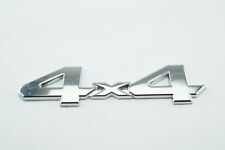 Chrome Metal 4X4 Emblem/Badge Truck/Suv/Pickup Rear Tailgate Tail Gate Door 4WD picture