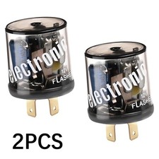 2* Flasher 12V 2Pin Variable Car LED Turn Signal Light Blinker Relay EF32 20Amps picture