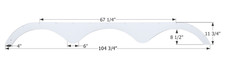 Icon 01931 Triple Axle FENDER SKIRTS RV picture