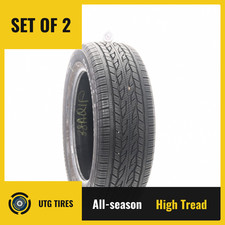 Set of (2) Used 255/55R20 Continental CrossContact LX20 107H - 11/32 picture