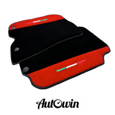 AutoWin Brand Car Mats for Ferrari 812 Superfast with Red Alcantara Leather picture