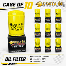 Case of 10 COF1 Better than WIX 51515R Oil Filter A146696, PH8 picture