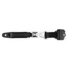 RetroBelt Black Pushbutton Retractable Lap Seat Belt - Bucket Seat No Hardware picture