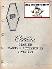 1973 1972 1971 1970 1969 1968 Cadillac Master Parts & Accessories Catalog Manual picture
