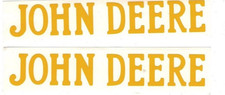2X for John Deere Premium Vinyl Sticker 2-Pack Yellow 9
