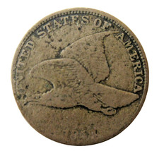 1858 Flying Eagle Cent Very Good VG Coin Lot 112 picture