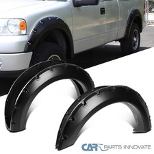 Fits 2004-2008 Ford F150 07-08 Lincoln Mark LT Smooth Pocket Rivet Fender Flares picture