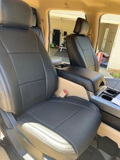 Clazzio Genuine Leather Black Seat Covers for 2023-2026 Ford F-150 Supercrew picture