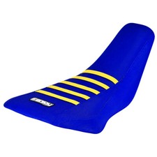 Suzuki Quadsport 90 LTZ 90 Z90 Seat Cover 2007-2021 Blue / Yellow   RIBS #237 picture