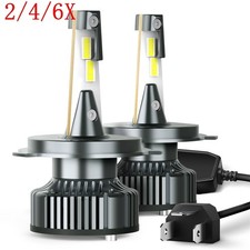 2/4/6X H4 9003 LED Headlight Conversion Bulbs Kit 120W 20000LM Lamps Hi/Lo Beam picture