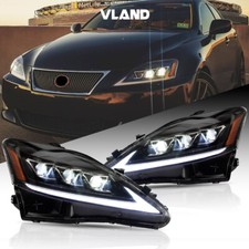 2* NEW VLAND LED DRL Projector Headlights For 2006-2013 Lexus IS 250 IS 350 IS F picture