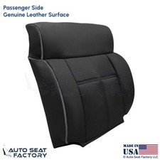2006-2008 Fits Lincoln Mark LT Genuine Leather Passenger Top Cover Ebony Black picture