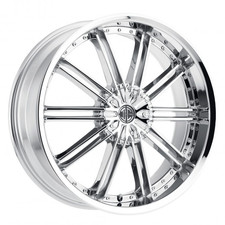 2CRAVE Number 53 Rim 20X8.5 5X112/5X114.3 Offset 40 Chrome (Quantity of 1) picture