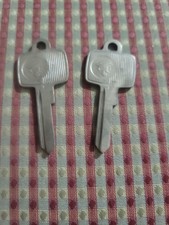 2 Vintage Uncut Ignition Key Blanks With Mercury Messenger Logo Fit 60s Ford picture