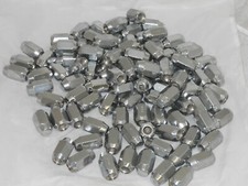 100 PCS CHROME 12mm 1.5 ACORN SEAT 60 DEGREE TAPER LUG NUT 13/16